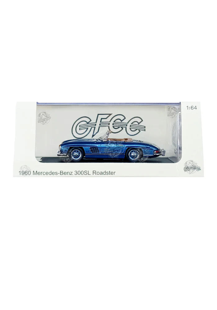 EXCLUSIVES GFCC Toys 1960 Mercedes-Benz 300SL Roadster - Dark Blue (Scale 1:64)