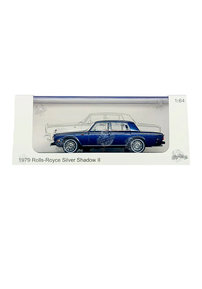 EXCLUSIVES GFCC Toys 1979 Rolls Royce Silver Shadow II - Blue (Scale 1:64)