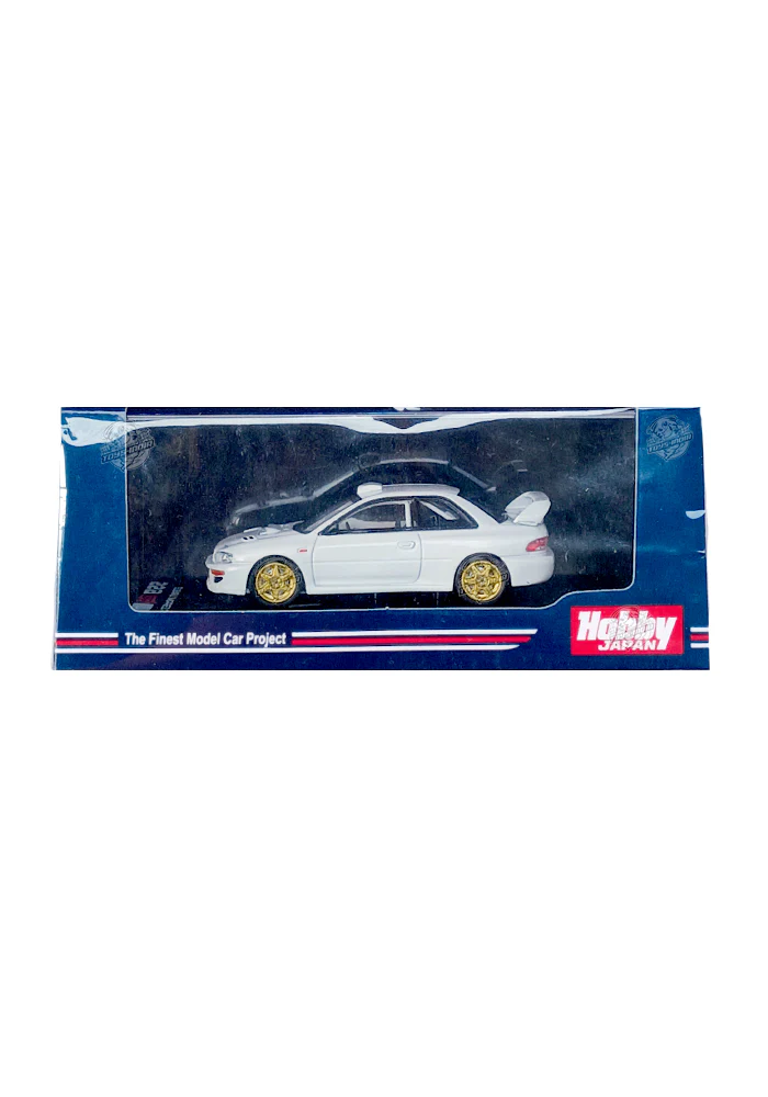 EXCLUSIVES Hobby Japan The Finest Model Car Project Subaru Impreza 22B STi - White (Scale 1:64)