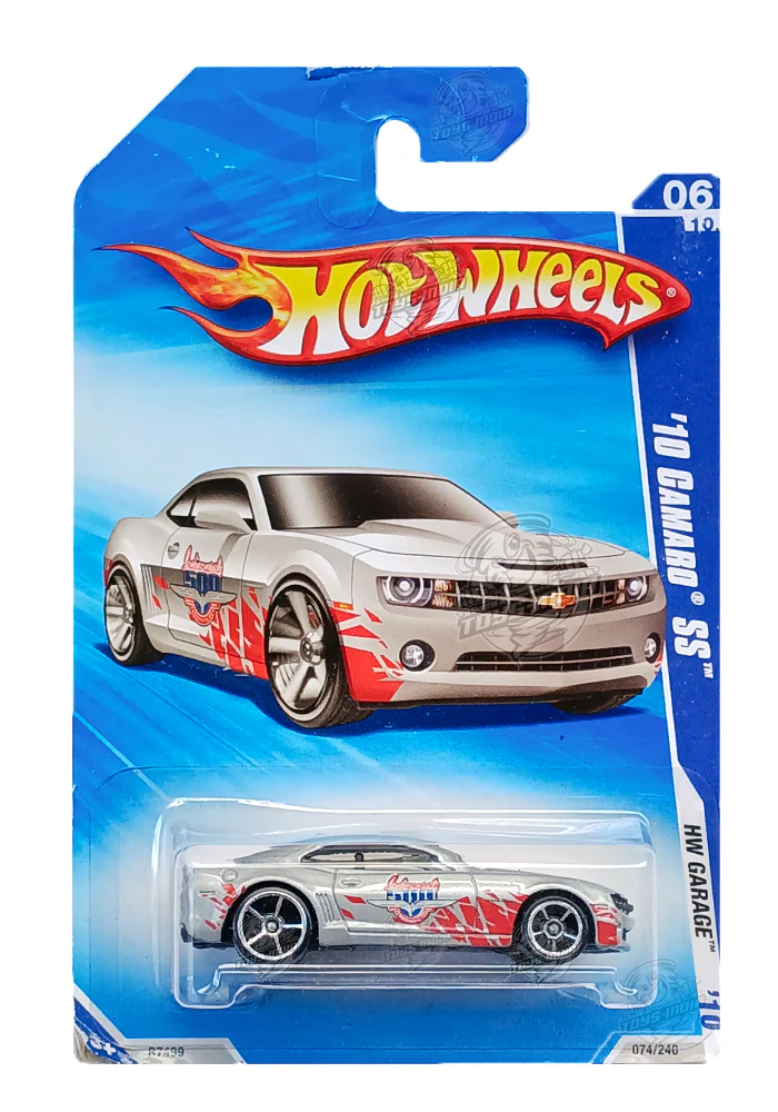 EXCLUSIVES Hot Wheels '10 Camaro SS - Grey - 2009 Card (Creased Card / Car in Excellent Condition) (With Protector Case)