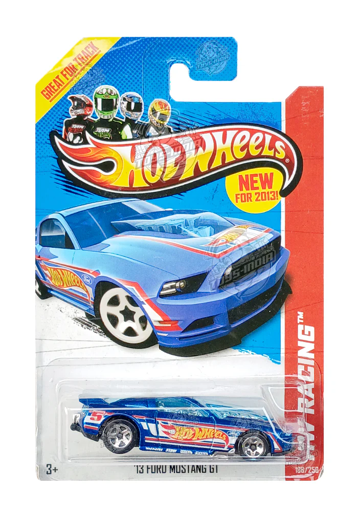 EXCLUSIVES Hot Wheels 13 Ford Mustang GT - Blue - 2012 Card (With Protector Case) - Image 2