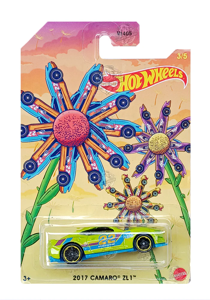EXCLUSIVES Hot Wheels 2017 Camaro ZL1 - Green - 2021 Card (With Protector Case)