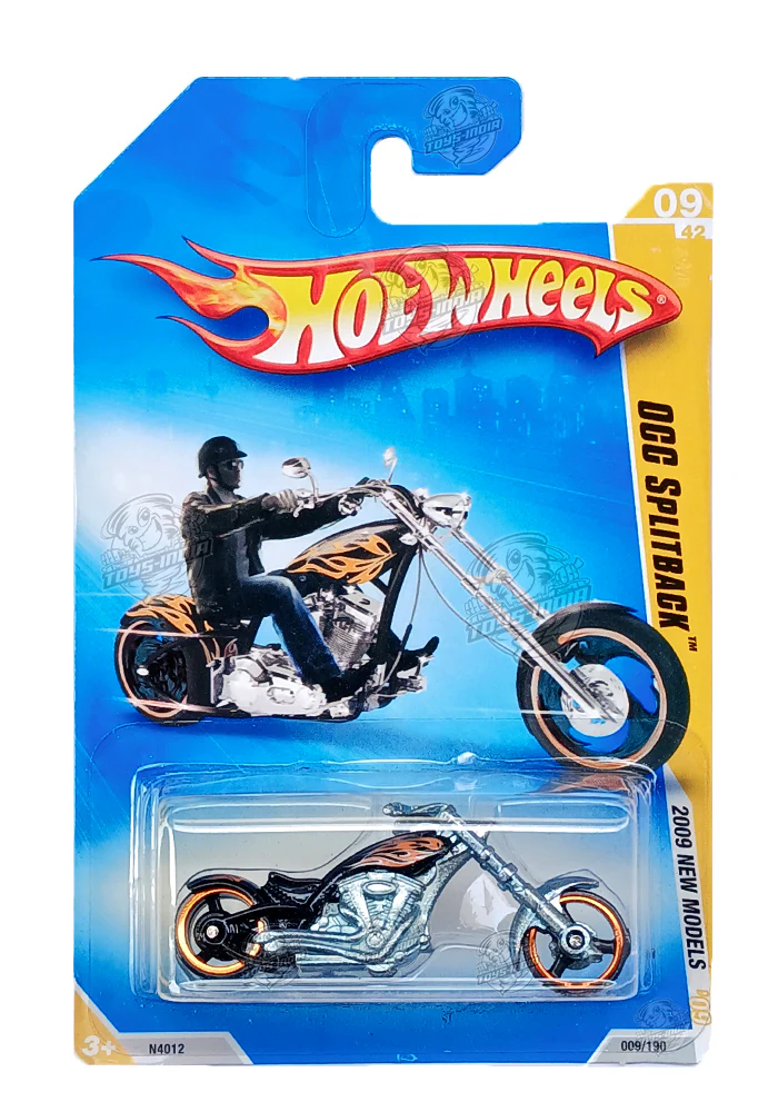 EXCLUSIVES Hot Wheels 2009 New Models OCC Splitback - Black / Orange - 2008 Card (With Protector Case)