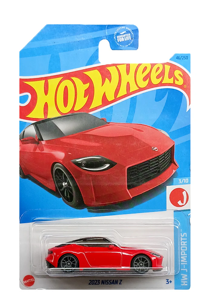 EXCLUSIVES Hot Wheels 2023 Nissan Z - Red - 2021 Card (With Protector Case)
