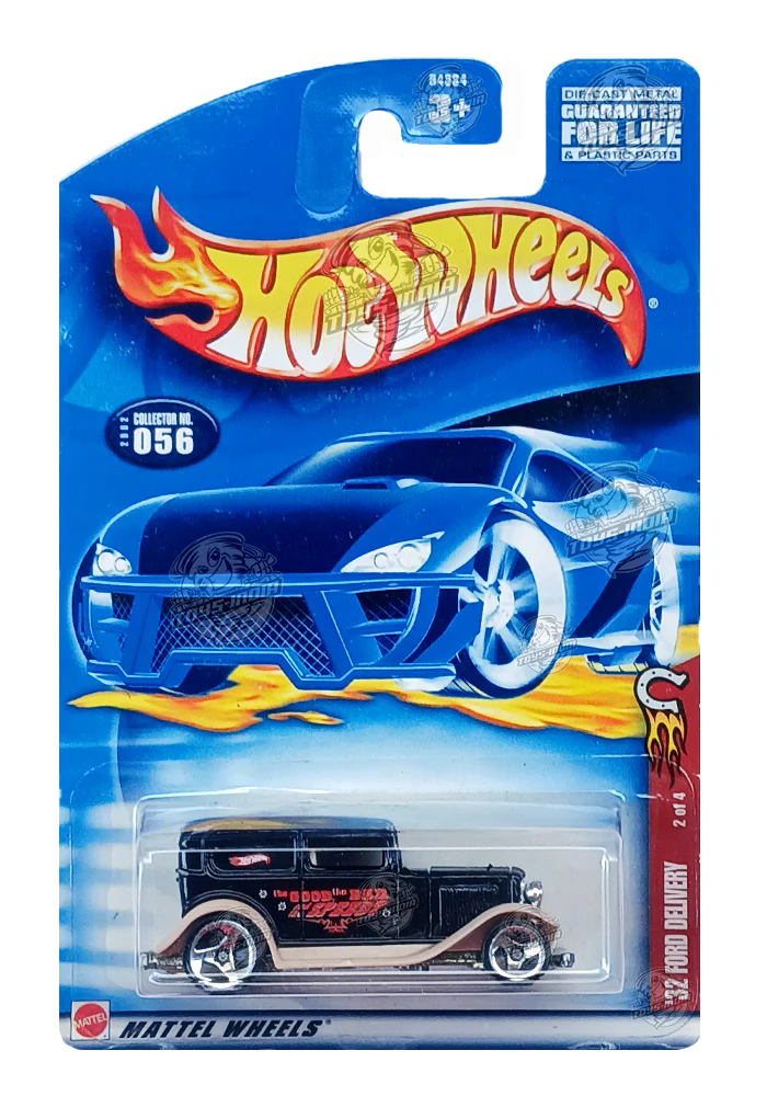 EXCLUSIVES Hot Wheels '32 Ford Delivery - Black - 2000 Card (With Protector Case)