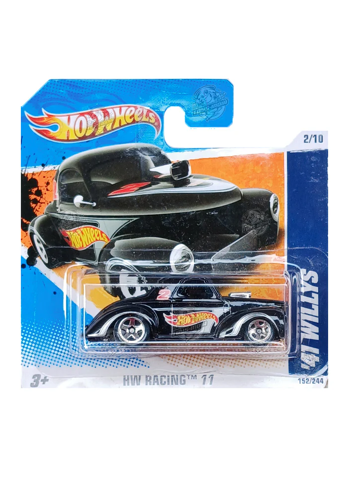 EXCLUSIVES Hot Wheels 41 Willys - Black - 2010 Card (International Short Card)