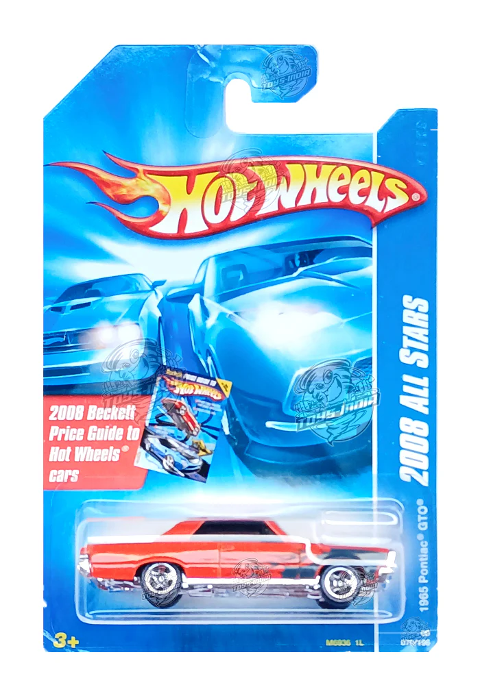 EXCLUSIVES Hot Wheels 1965 Pontiac GTO - Orange - 2007 Card (With Protector Case)