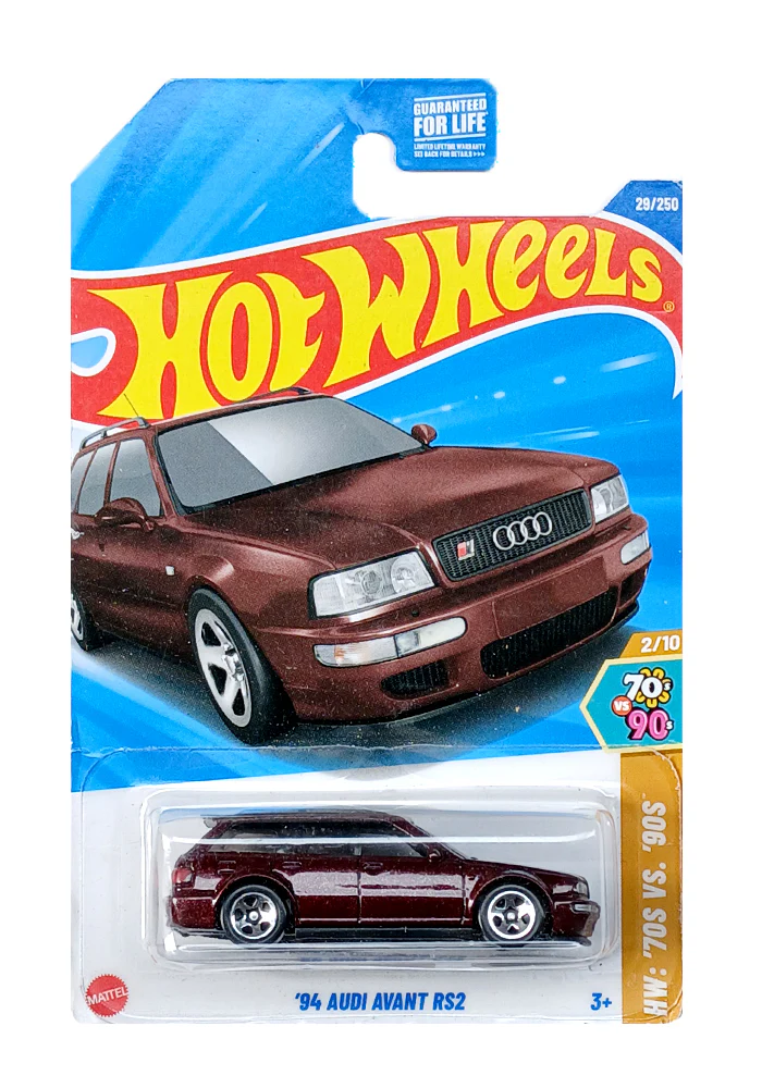 EXCLUSIVES Hot Wheels '94 Audi Avant RS2 - Brown - 2024 Card (Creased Card / Car in Excellent Condition) (With Protector Case)
