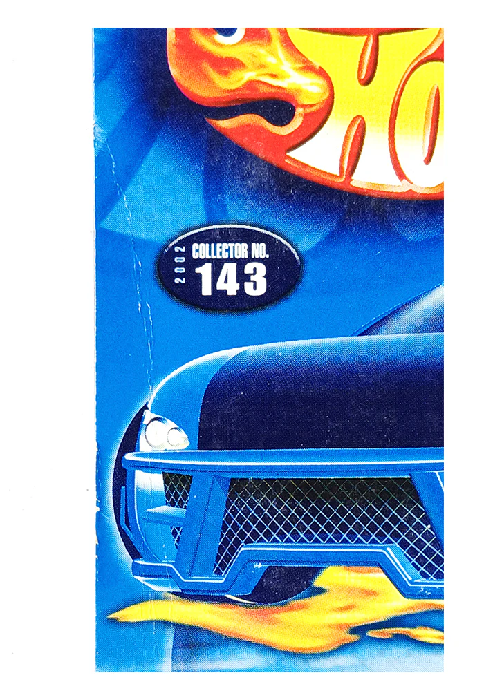 EXCLUSIVES Hot Wheels Anglia Panel - Blue - 2001 Card (Creased Card / Car in Excellent Condition) (With Protector Case) - Image 2