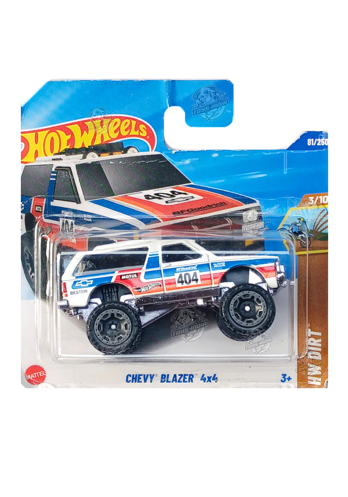 EXCLUSIVES Hot Wheels Chevy Blazer 4x4 - White - 2024 Card (International Short Card)
