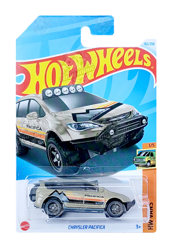 EXCLUSIVES Hot Wheels Chrysler Pacifica - Brown - 2021 Card (With Protector Case)