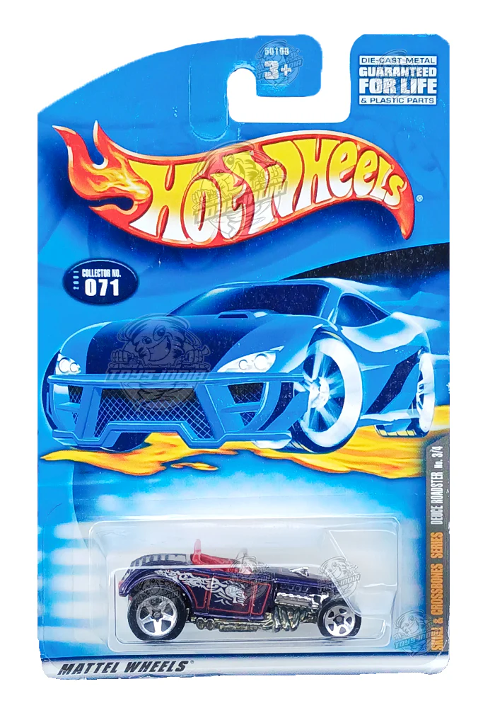 EXCLUSIVES Hot Wheels Deuce Roadster - Purple - 2000 Card (With Protector Case)