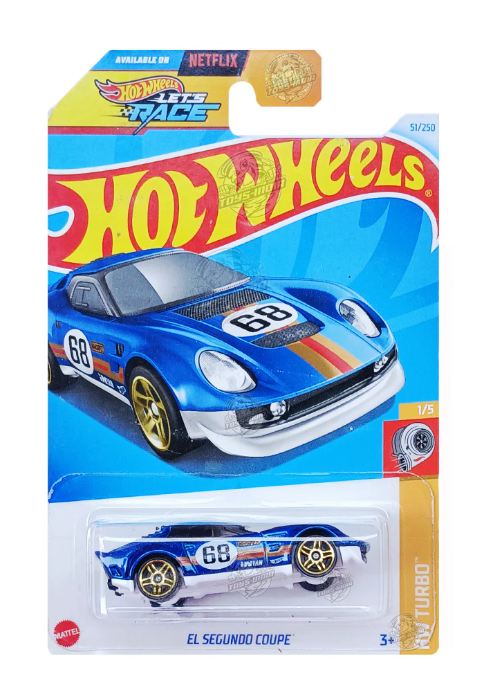 EXCLUSIVES Hot Wheels El Segundo Coupe - Blue - 2021 Card (With Protector Case)