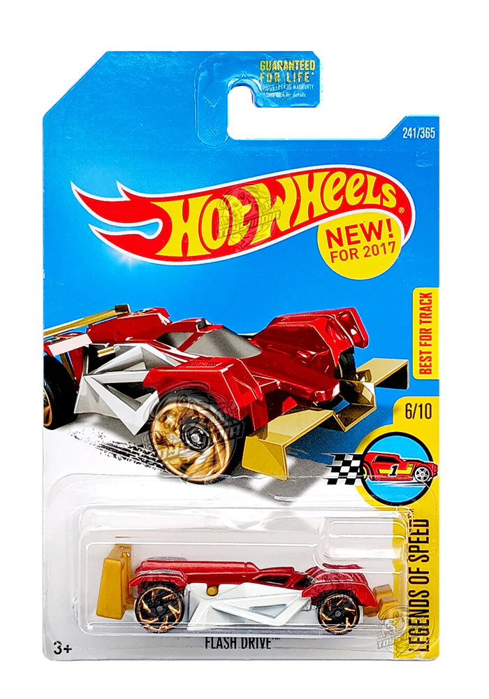 EXCLUSIVES Hot Wheels Flash Drive - Red / White - 2015 Card (With Protector Case)