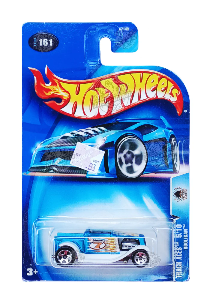 EXCLUSIVES Hot Wheels Hooligan - Green / White - 2003 Card (With Protector Case)