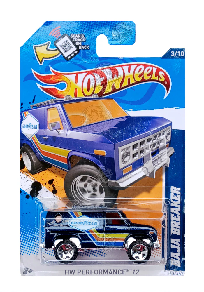 EXCLUSIVES Hot Wheels HW Performance Baja Breaker - Blue - 2011 Card (With Protector Case)