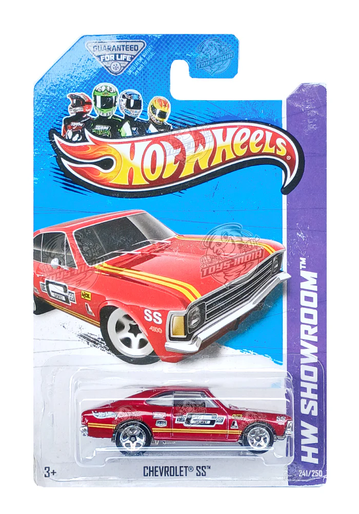 EXCLUSIVES Hot Wheels HW Showroom Chevrolet SS - Red - 2012 Card (With Protector Case)
