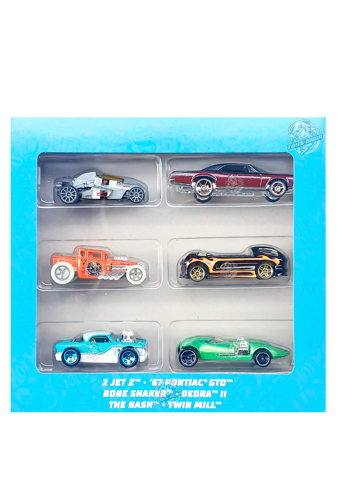 EXCLUSIVES Hot Wheels Legends Tour - Pack of 6 Cars - 2021 Card
