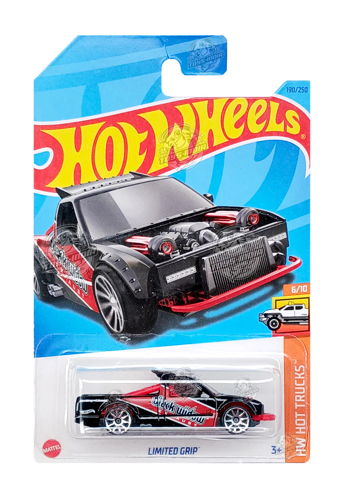 EXCLUSIVES Hot Wheels Limited Grip - Black - 2021 Card (With Protector Case)
