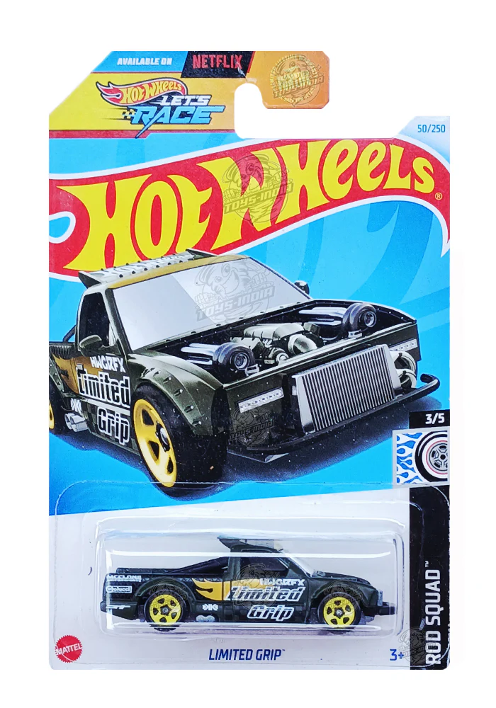 EXCLUSIVES Hot Wheels Limited Grip - Green - 2021 Card (With Protector Case)
