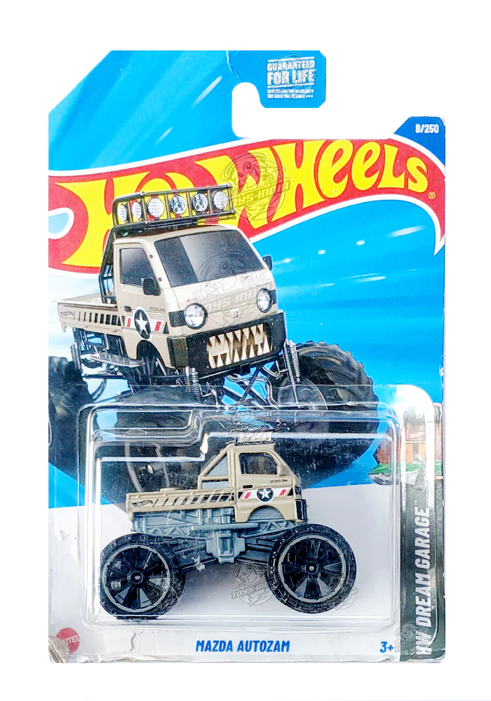 EXCLUSIVES Hot Wheels Mazda Autozam - Brown / Grey - 2024 Card (Card Damage / Car in Excellent Condition) (With Protector Case)