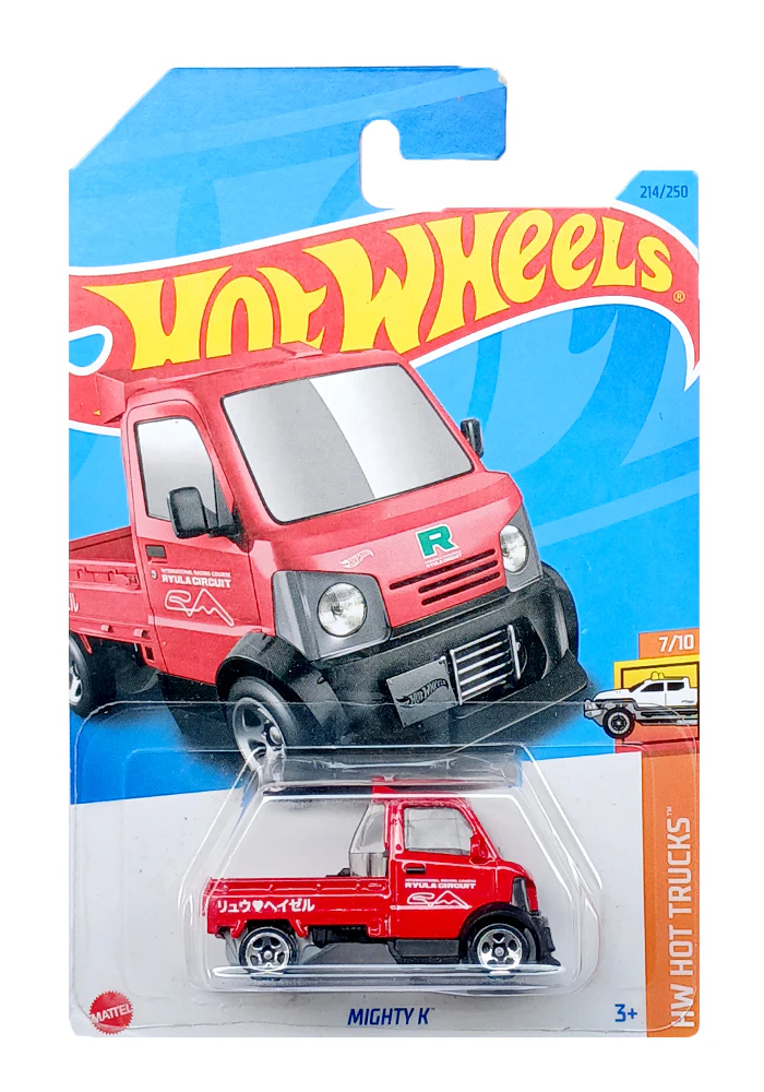 EXCLUSIVES Hot Wheels Mighty K - Red - 2021 Card (Blister Damage / Car in Excellent Condition) (With Protector Case)
