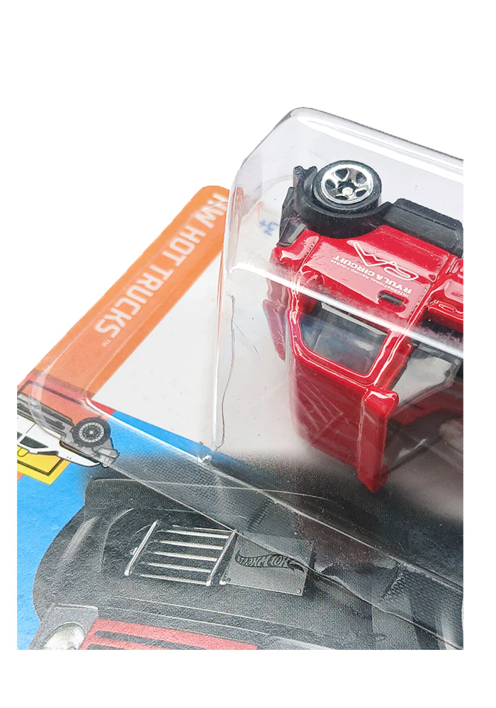 EXCLUSIVES Hot Wheels Mighty K - Red - 2021 Card (Blister Damage / Car in Excellent Condition) (With Protector Case) - Image 2