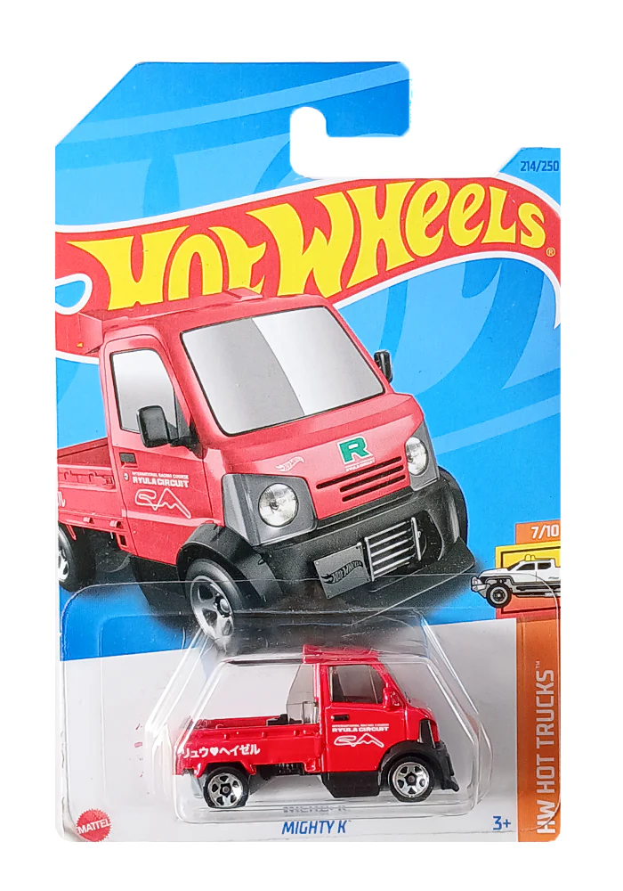 EXCLUSIVES Hot Wheels Mighty K - Red - 2021 Card (With Protector Case)