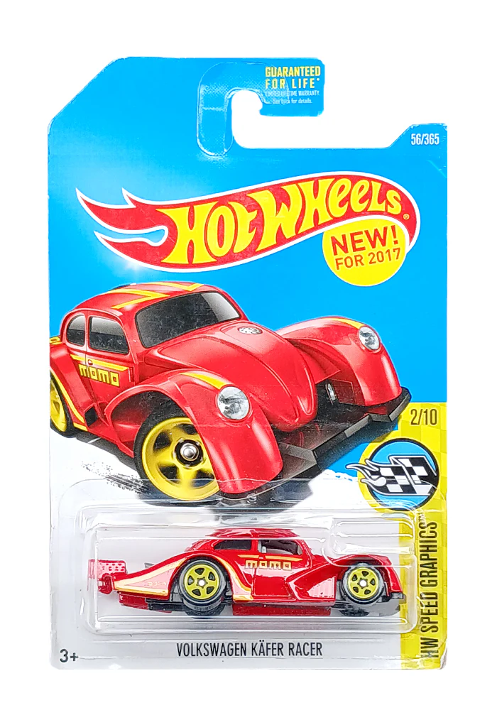 EXCLUSIVES Hot Wheels MOMO Volkswagen Kafer Racer - Red - 2015 Card (Blister Damage / Car in Excellent Condition) (With Protector Case)