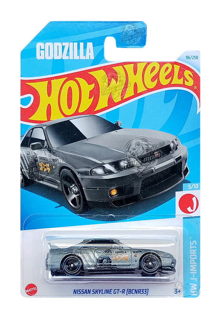 EXCLUSIVES Hot Wheels Nissan Skyline GT-R (BCNR33) - Grey - 2021 Card (With Protector Case)