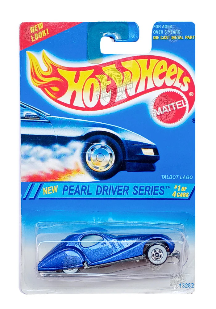 EXCLUSIVES Hot Wheels Pearl Driver Series Talbot Lago - Blue - 1994 Card (With Protector Case)