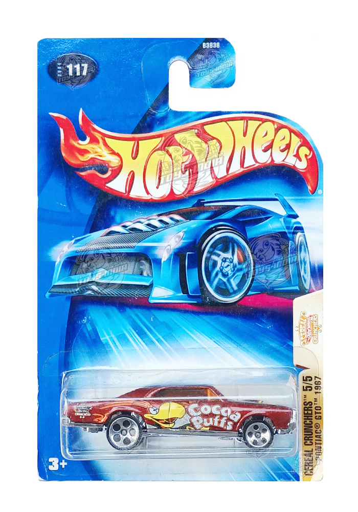 EXCLUSIVES Hot Wheels Pontiac GTO - Red - 2003 Card (With Protector Case)