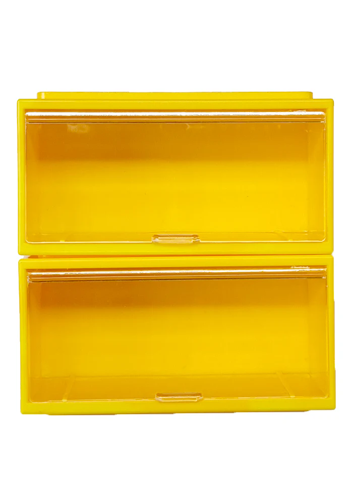 EXCLUSIVES Hot Wheels Premium - 1 Car Display - Yellow Container Stackable Collector Plastic Case (Type 10) - 1:64 Scale (CAR NOT INCLUDED) - Image 3