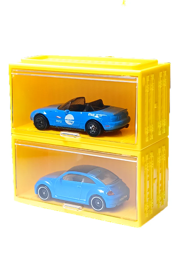 EXCLUSIVES Hot Wheels Premium - 1 Car Display - Yellow Container Stackable Collector Plastic Case (Type 10) - 1:64 Scale (CAR NOT INCLUDED) - Image 5