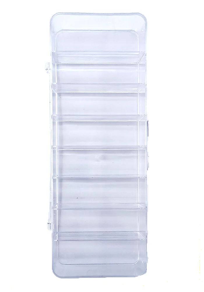 EXCLUSIVES Hot Wheels Premium - 8 Cars Display - Single Line Transparent Vertical Collector Plastic Case with Front Flap - 1:64 Scale (Type 5) (CARS NOT INCLUDED) - Image 3