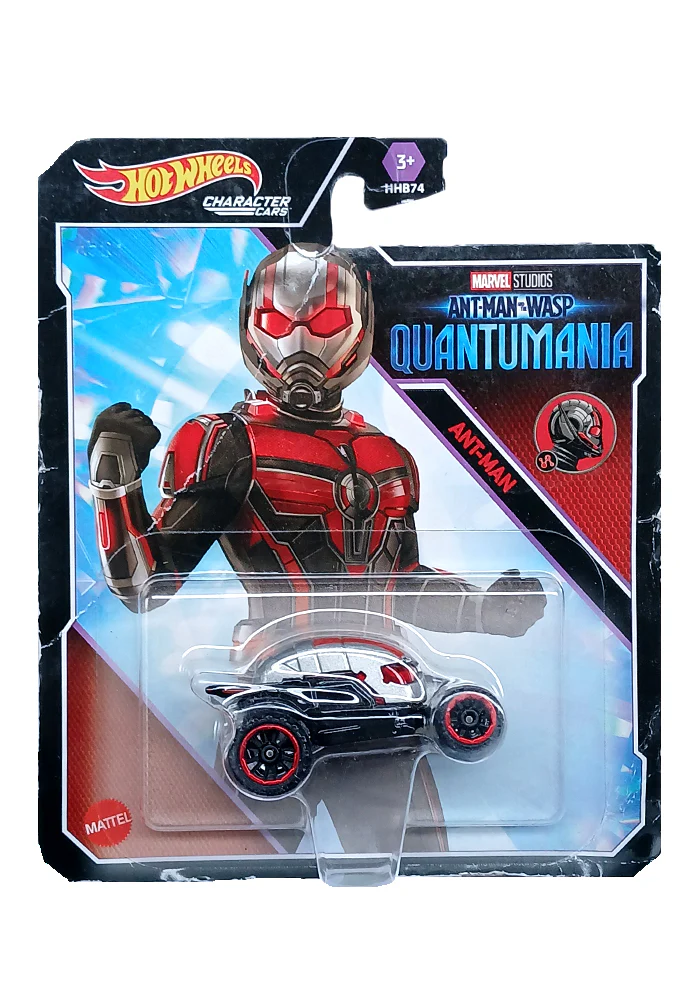 EXCLUSIVES Hot Wheels Premium Antman & Wasp Quantamania - Grey / Black - 2022 Card (Creased Card / Car in Excellent Condition)