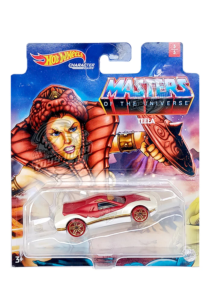 EXCLUSIVES Hot Wheels Premium Master Of The Universe Teela - White / Red - 2020 Card