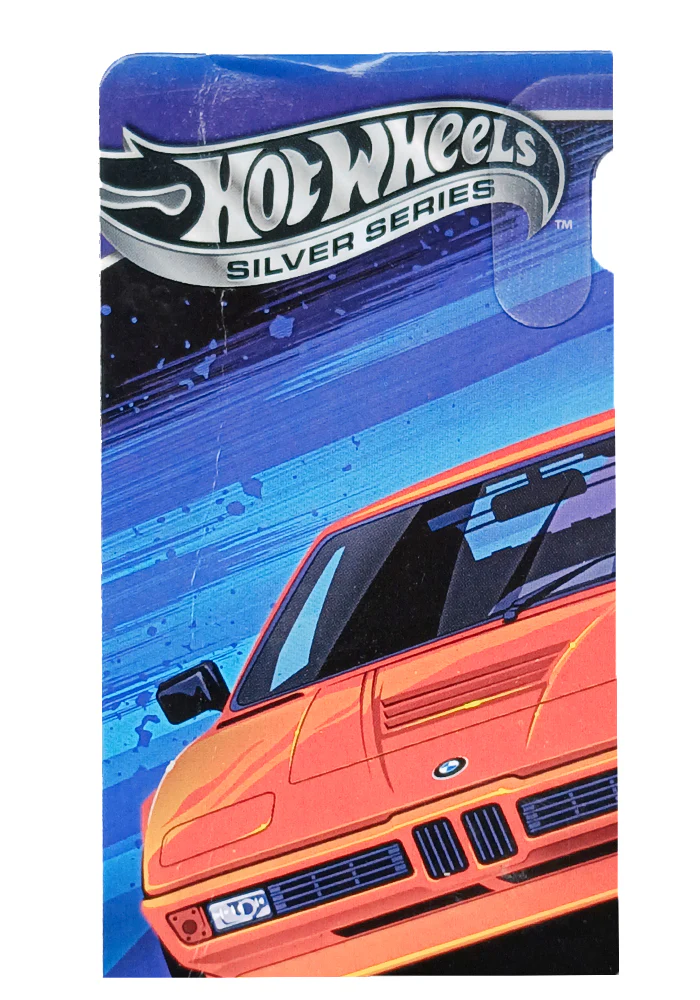 EXCLUSIVES Hot Wheels Premium Silver Series BMW M1 - Orange - 2025 Card (Creased Card / Car in Excellent Condition) (With Protector Case) - Image 2