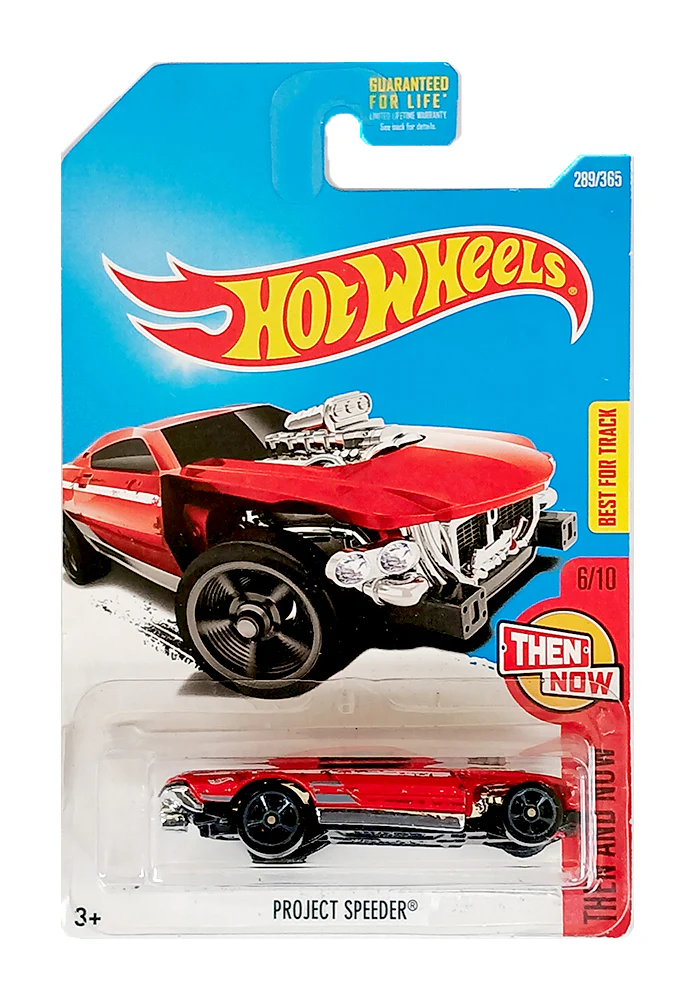 EXCLUSIVES Hot Wheels Project Speeder - Red - 2015 Card (With Protector Case)