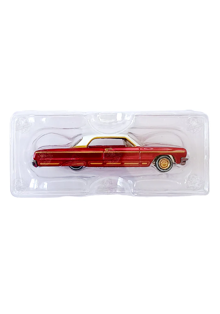 EXCLUSIVES Hot Wheels RLC Collectors 1964 Chevrolet Impala - Red / White - 2023 Card - Image 5