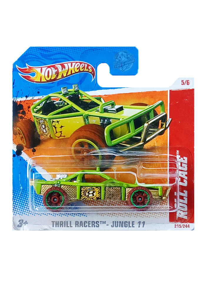 EXCLUSIVES Hot Wheels Roll Cage - Green - 2010 Card (International Short Card)
