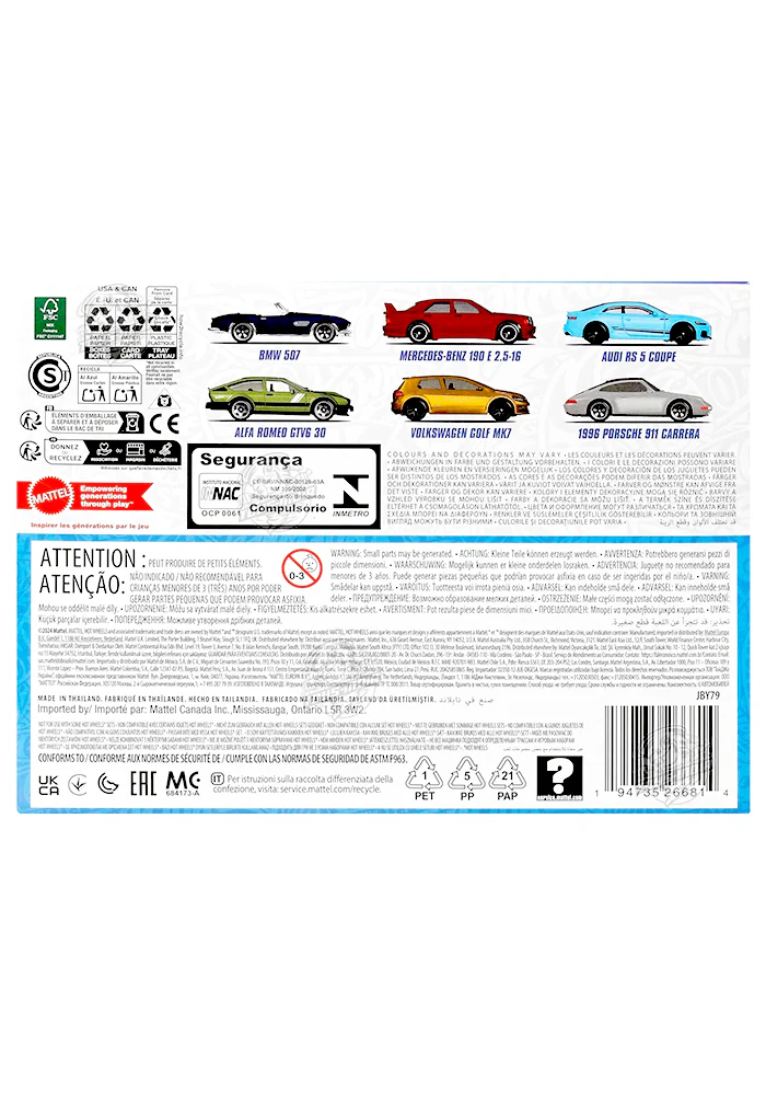 EXCLUSIVES Hot Wheels Silver Series Europe - Pack of 6 Cars - 2024 Card - Image 4