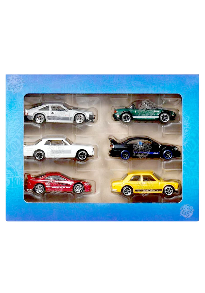 EXCLUSIVES Hot Wheels Silver Series JDM - Pack of 6 Cars - 2024 Card