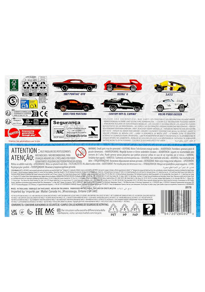 EXCLUSIVES Hot Wheels Silver Series Legends Tour - Pack of 6 Cars - 2024 Card - Image 4