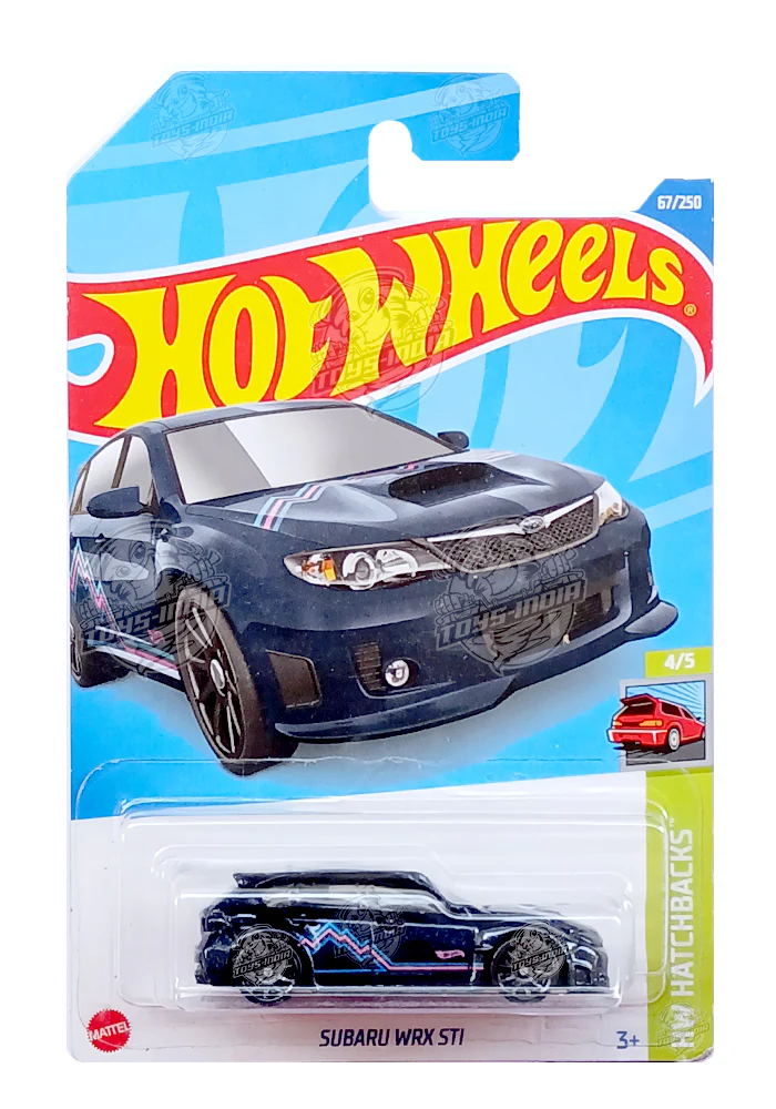 EXCLUSIVES Hot Wheels Subaru WRX STI - Blue - 2021 Card (With Protector Case)