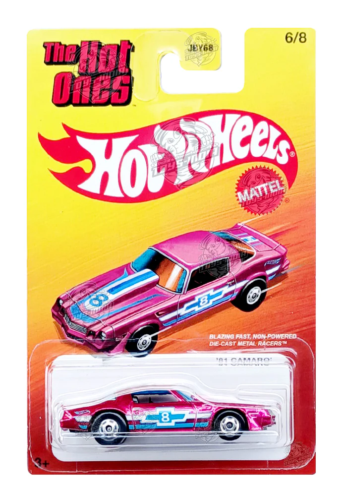 EXCLUSIVES Hot Wheels The Hot Ones '91 Camaro - Pink - 2024 Card (With Protector Case)
