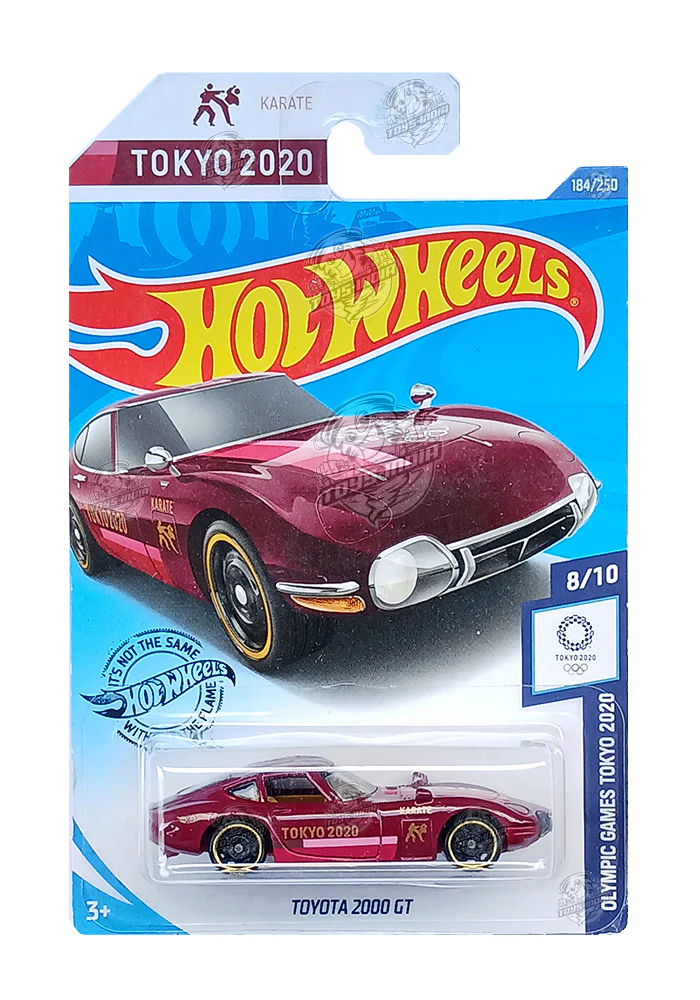 EXCLUSIVES Hot Wheels Toyota 2000 GT - Red - 2017 Card (With Protector Case)