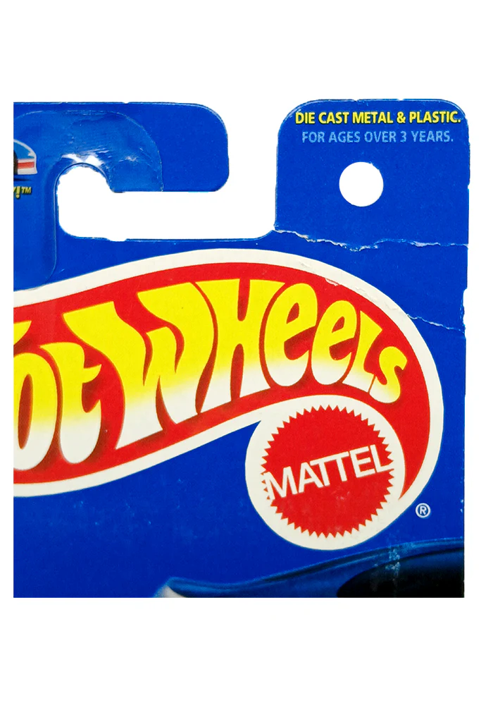 EXCLUSIVES Hot Wheels White ICE Series Speed Machine - White / Red - 1996 Card (Creased Card / Car in Excellent Condition) (With Protector Case) - Image 2