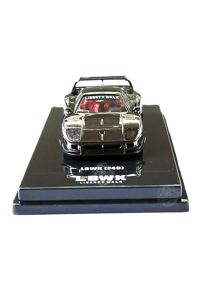 EXCLUSIVES Inno64 Liberty Walk Ferrari F40 - Black (Scale 1:64) - Image 3