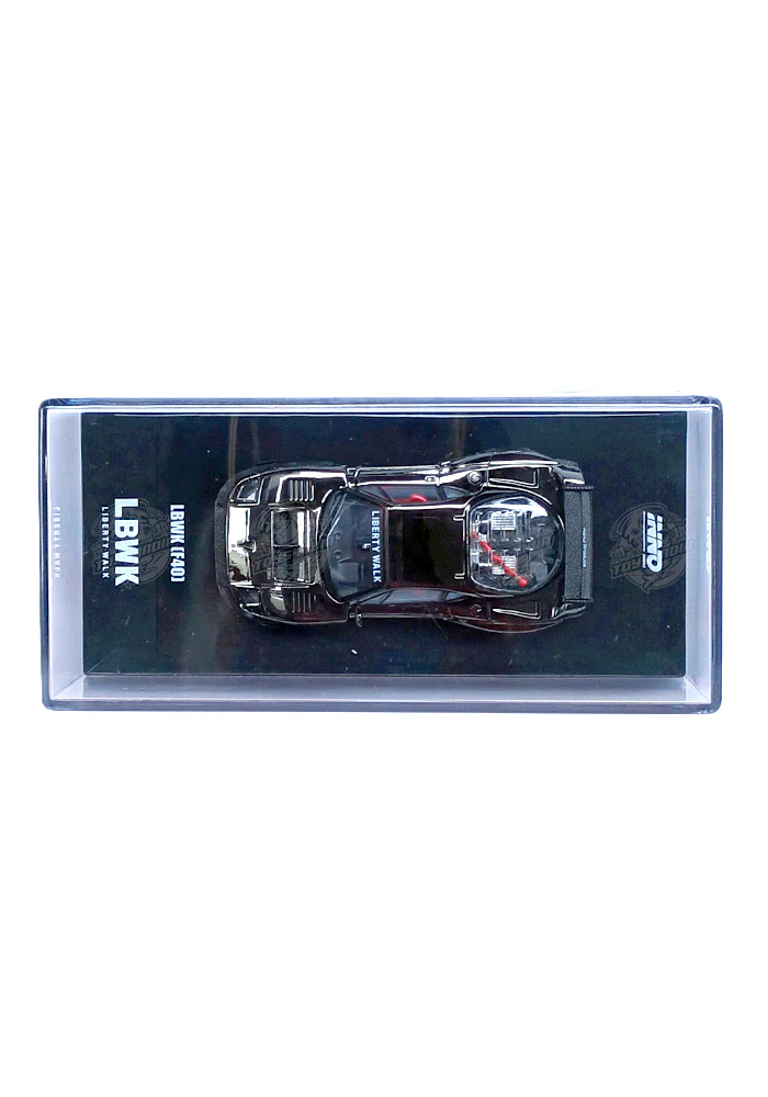 EXCLUSIVES Inno64 Liberty Walk Ferrari F40 - Black (Scale 1:64) - Image 5